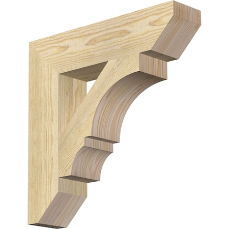 Ekena Millwork Balboa Slat Rough Sawn Bracket, Douglas Fir, 4"W x 18"D x 18"H BKT04X18X18BOA06RDF